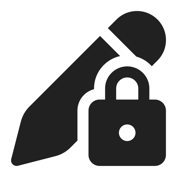 Ic Fluent Edit Lock 16 Filled