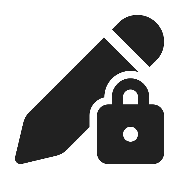 Ic Fluent Edit Lock 24 Filled