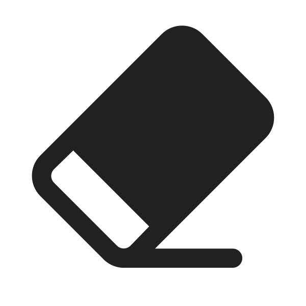 Ic Fluent Eraser 24 Filled