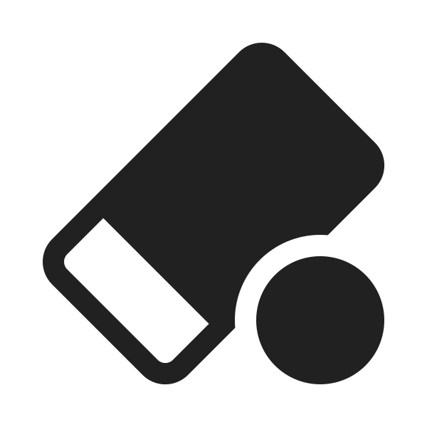 Ic Fluent Eraser Small 20 Filled