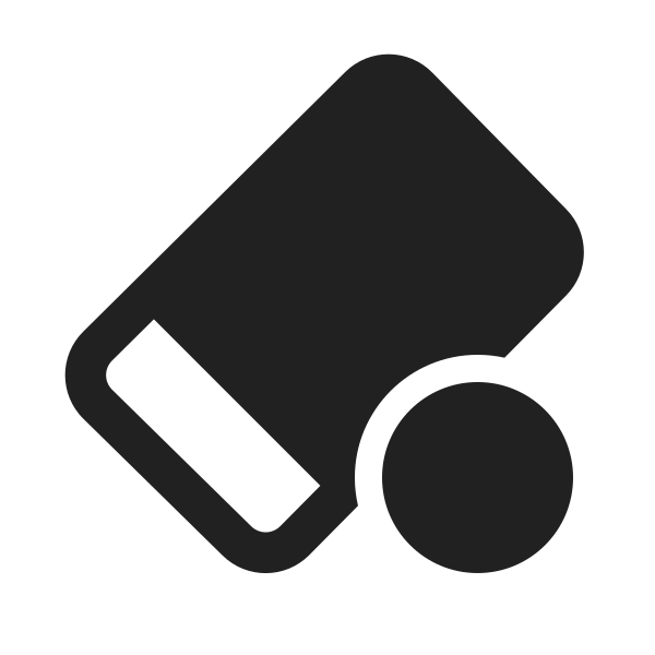 Ic Fluent Eraser Small 24 Filled