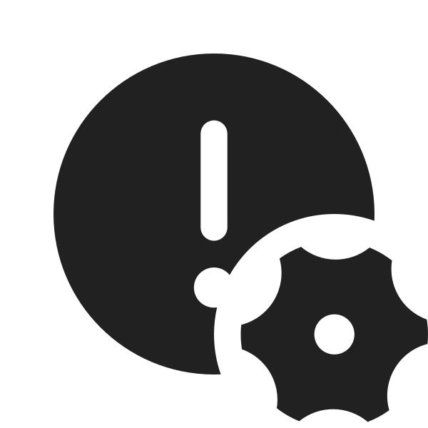 Ic Fluent Error Circle Settings 16 Filled