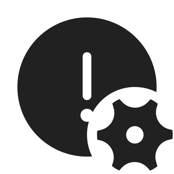 Ic Fluent Error Circle Settings 20 Filled