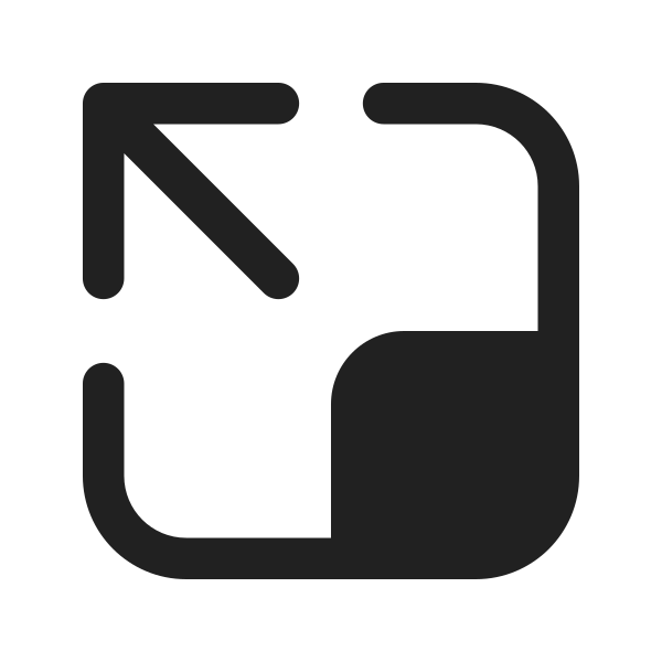 Ic Fluent Expand Up Left 16 Filled