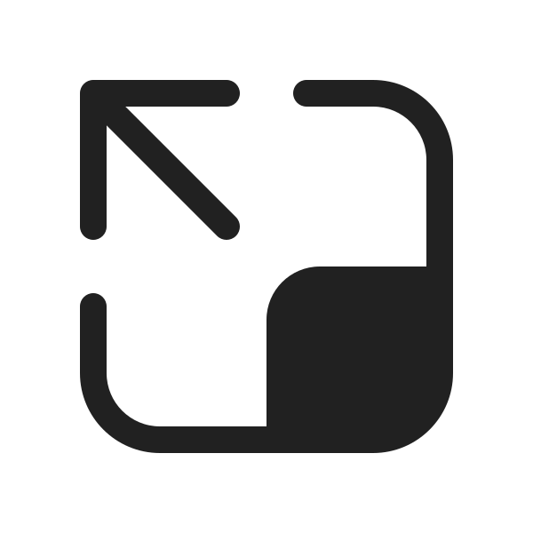 Ic Fluent Expand Up Left 20 Filled