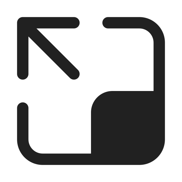 Ic Fluent Expand Up Left 32 Filled