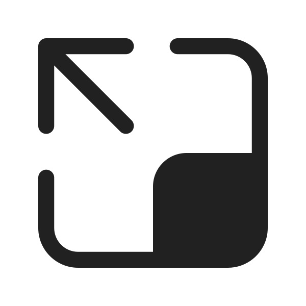 Ic Fluent Expand Up Left 48 Filled