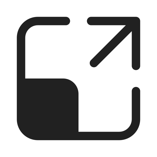 Ic Fluent Expand Up Right 28 Filled
