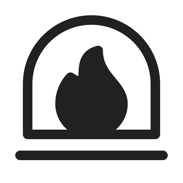 Ic Fluent Fireplace 48 Filled