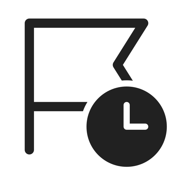 Ic Fluent Flag Clock 28 Regular