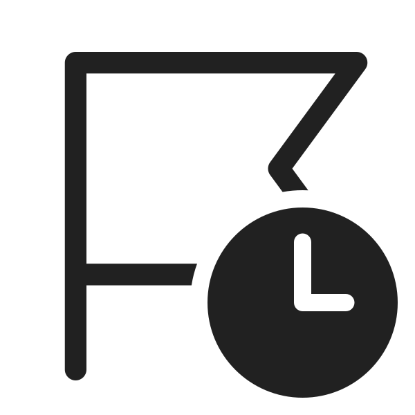Ic Fluent Flag Clock 48 Regular