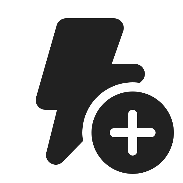 Ic Fluent Flash Add 20 Filled