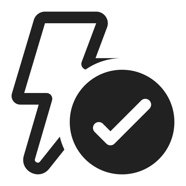 Ic Fluent Flash Checkmark 16 Regular