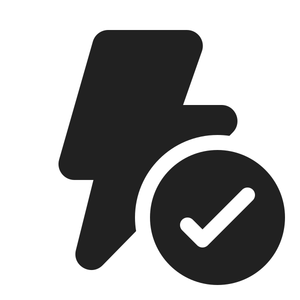 Ic Fluent Flash Checkmark 20 Filled