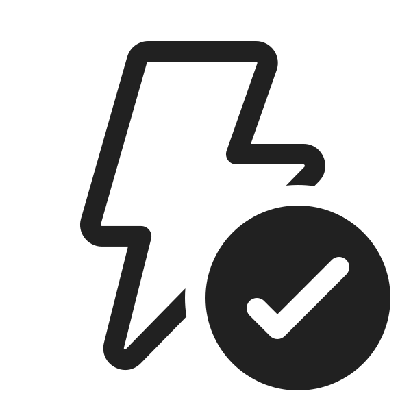 Ic Fluent Flash Checkmark 20 Regular