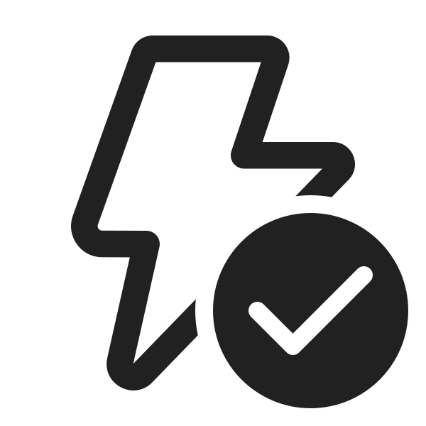 Ic Fluent Flash Checkmark 24 Regular