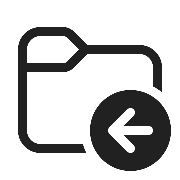 Ic Fluent Folder Arrow Left 20 Regular