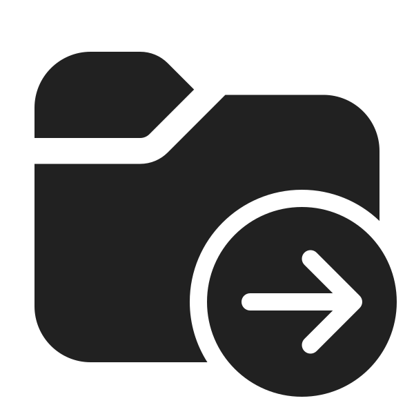 Ic Fluent Folder Arrow Right 24 Filled