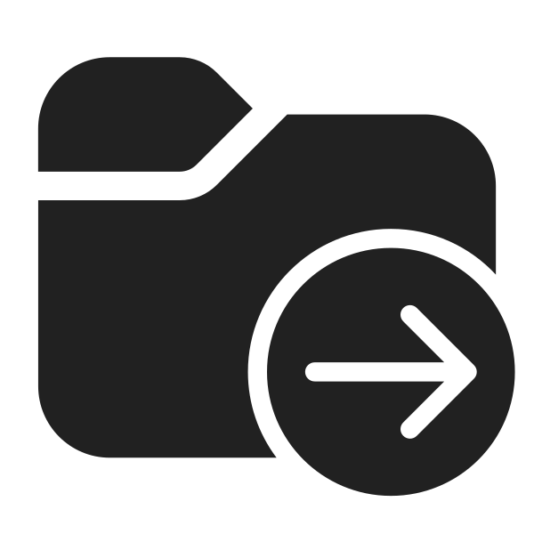 Ic Fluent Folder Arrow Right 28 Filled