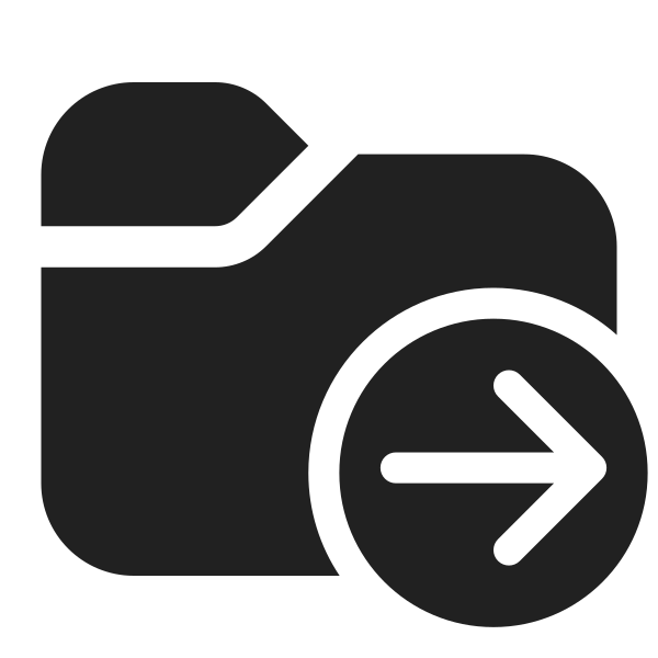 Ic Fluent Folder Arrow Right 32 Filled