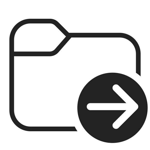 Ic Fluent Folder Arrow Right 32 Light
