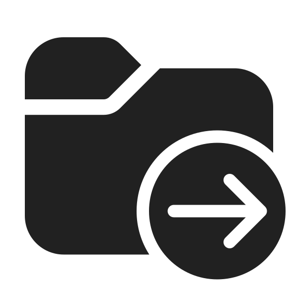 Ic Fluent Folder Arrow Right 48 Filled
