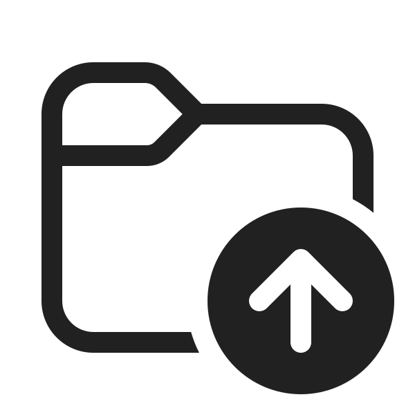 Ic Fluent Folder Arrow Up 20 Regular