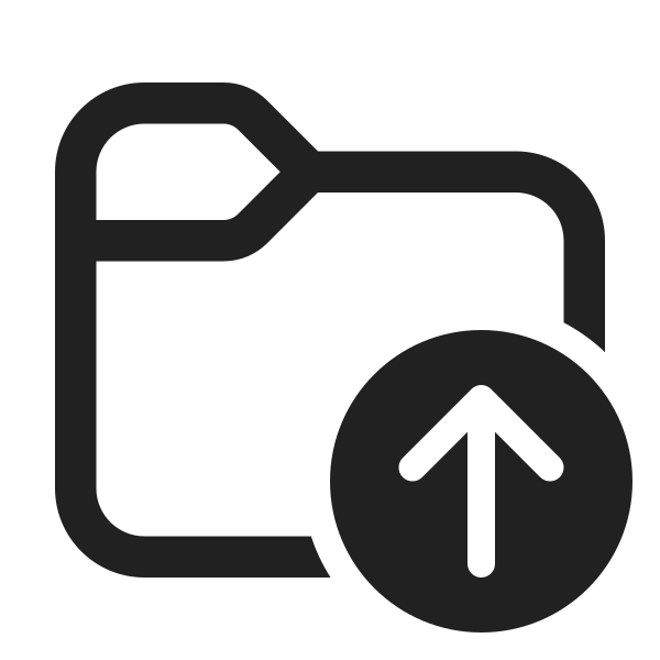 Ic Fluent Folder Arrow Up 24 Regular