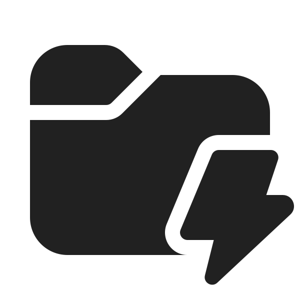 Ic Fluent Folder Lightning 20 Filled