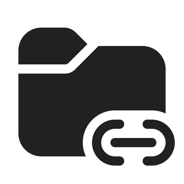 Ic Fluent Folder Link 20 Filled