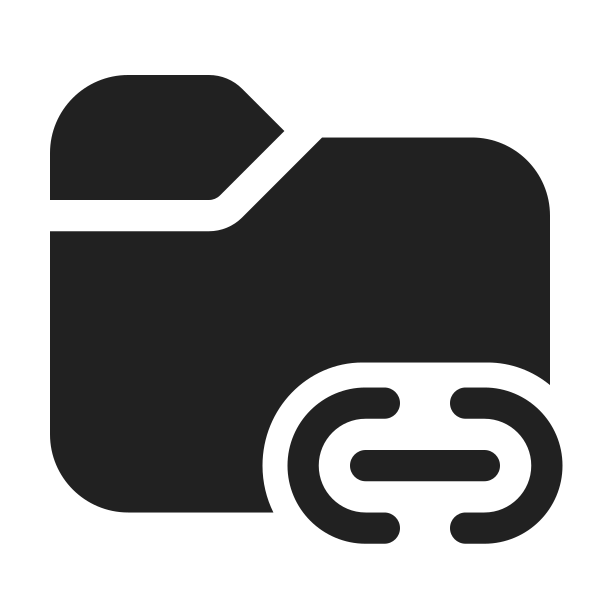 Ic Fluent Folder Link 48 Filled