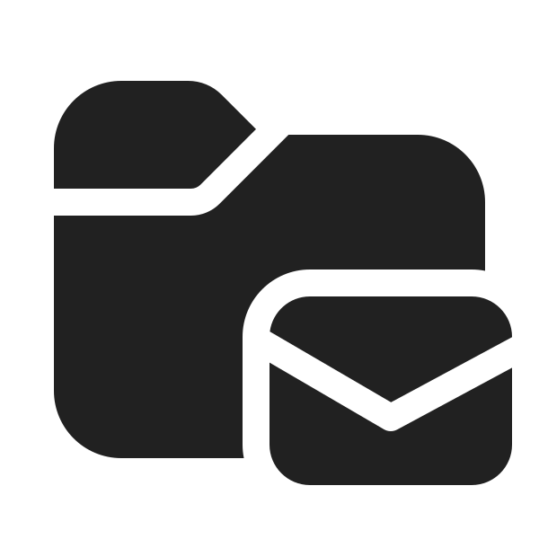 Ic Fluent Folder Mail 20 Filled