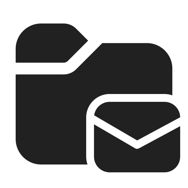 Ic Fluent Folder Mail 24 Filled