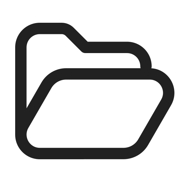 Ic Fluent Folder Open 24 Regular