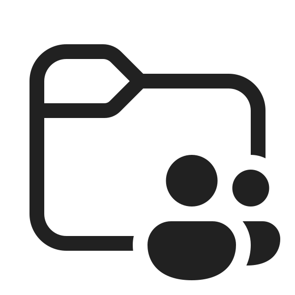 Ic Fluent Folder People 20 Regular