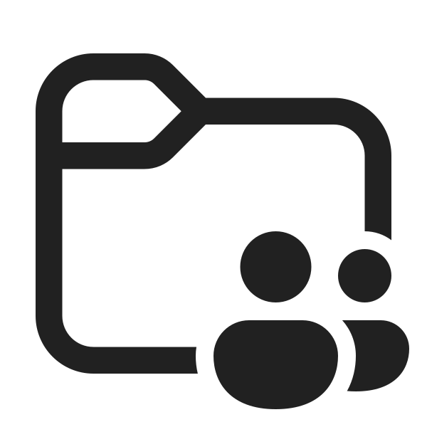 Ic Fluent Folder People 24 Regular