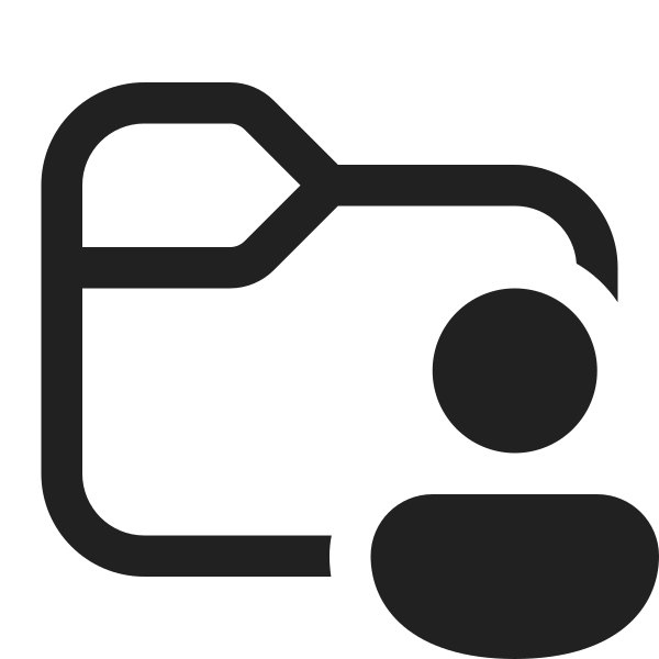 Ic Fluent Folder Person 16 Regular