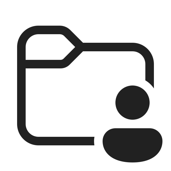 Ic Fluent Folder Person 20 Regular