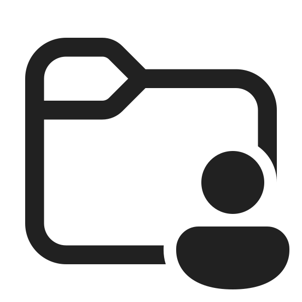 Ic Fluent Folder Person 24 Regular
