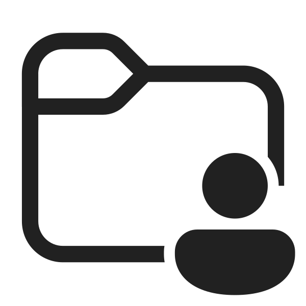 Ic Fluent Folder Person 28 Regular