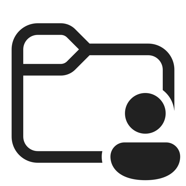 Ic Fluent Folder Person 32 Regular