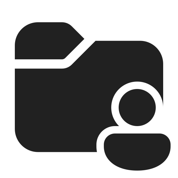 Ic Fluent Folder Person 48 Filled