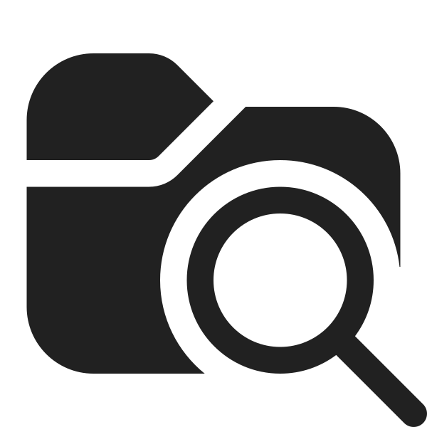 Ic Fluent Folder Search 16 Filled