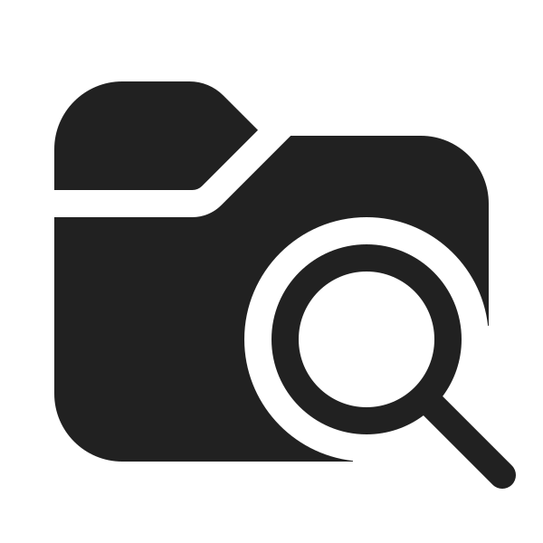 Ic Fluent Folder Search 20 Filled