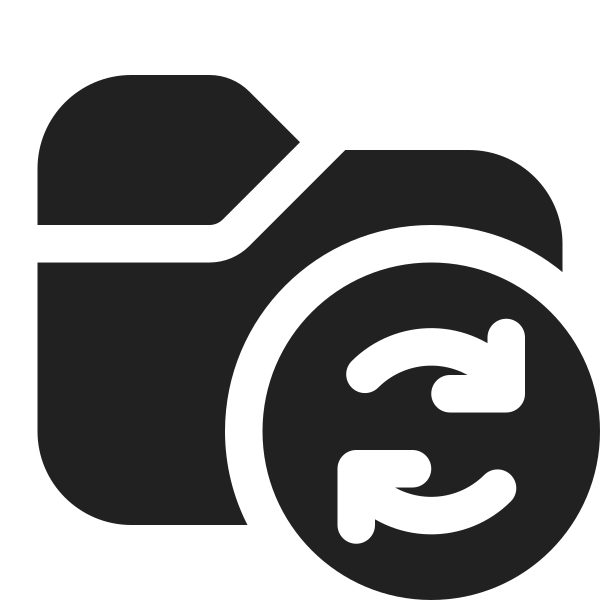 Ic Fluent Folder Sync 16 Filled