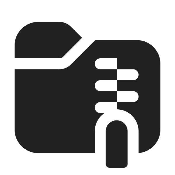 Ic Fluent Folder Zip 24 Filled