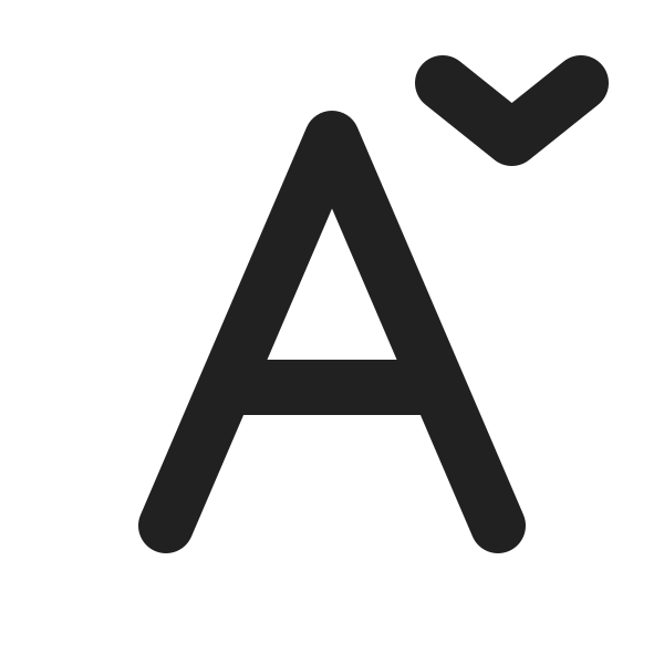 Ic Fluent Font Decrease 24 Filled