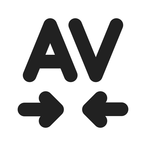 Ic Fluent Font Space Tracking In 16 Filled