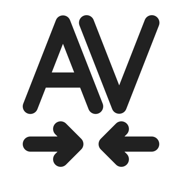 Ic Fluent Font Space Tracking In 24 Filled