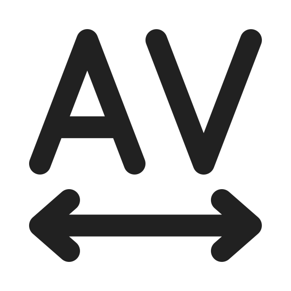 Ic Fluent Font Space Tracking Out 20 Filled
